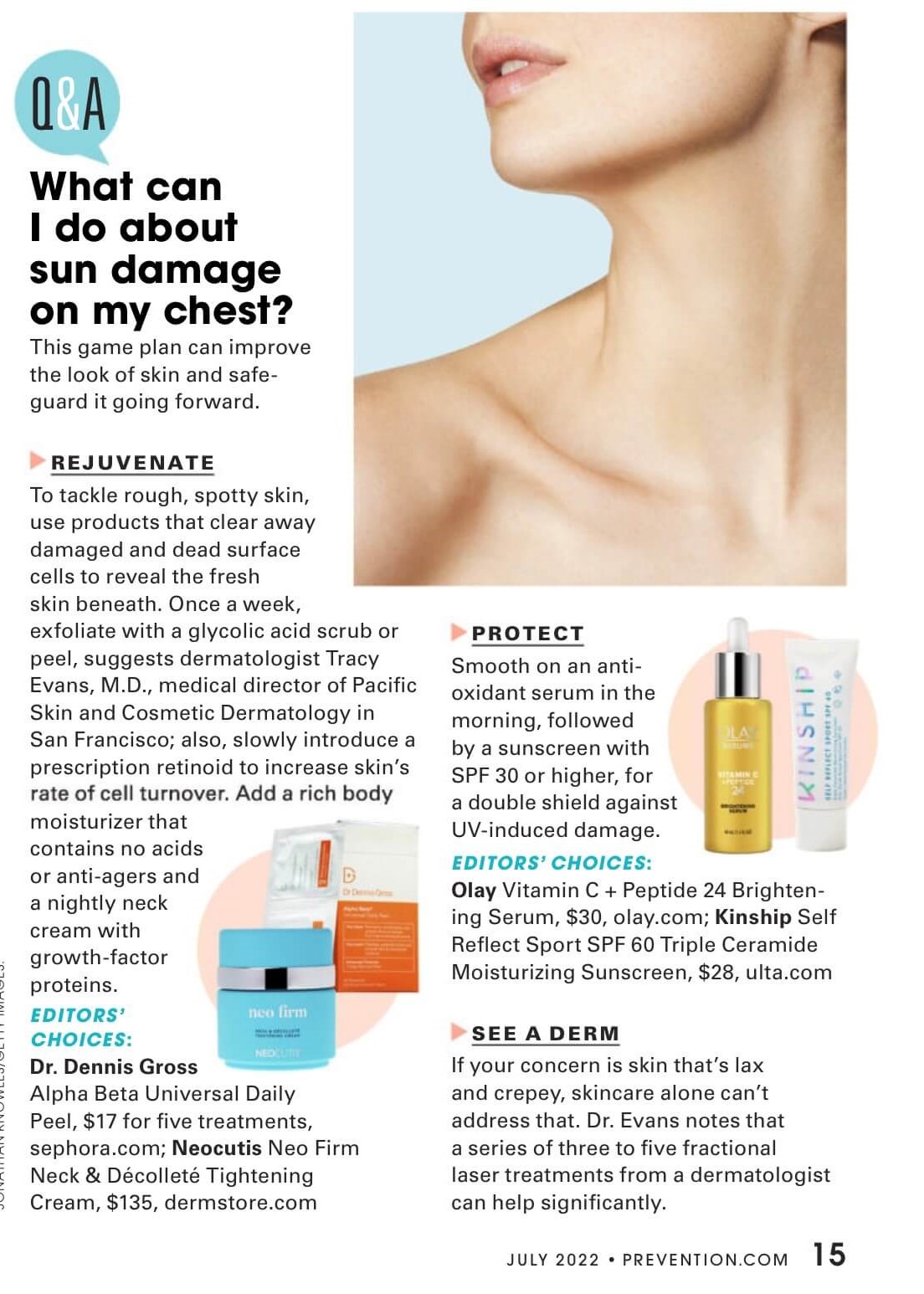 prevention magazine article